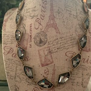 Chloe + Isabel black jewel gold tone necklace